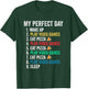 My Perfect Day Play Video Games & Eat Pizza Funny T-Shirt - T-Shirt | Forest