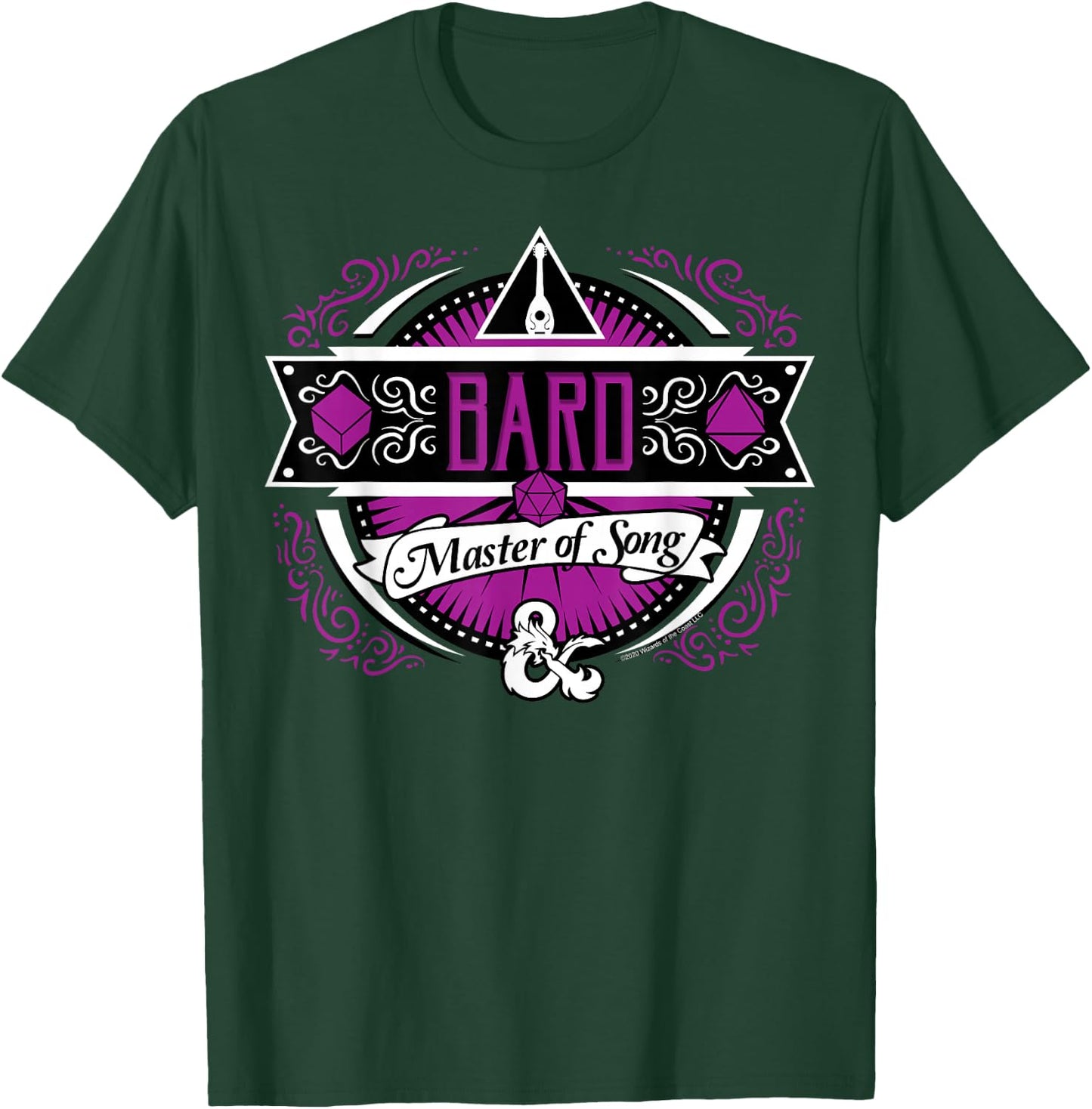 Dungeons & Dragons Bard Master Of Song T-Shirt - T-Shirt | Forest