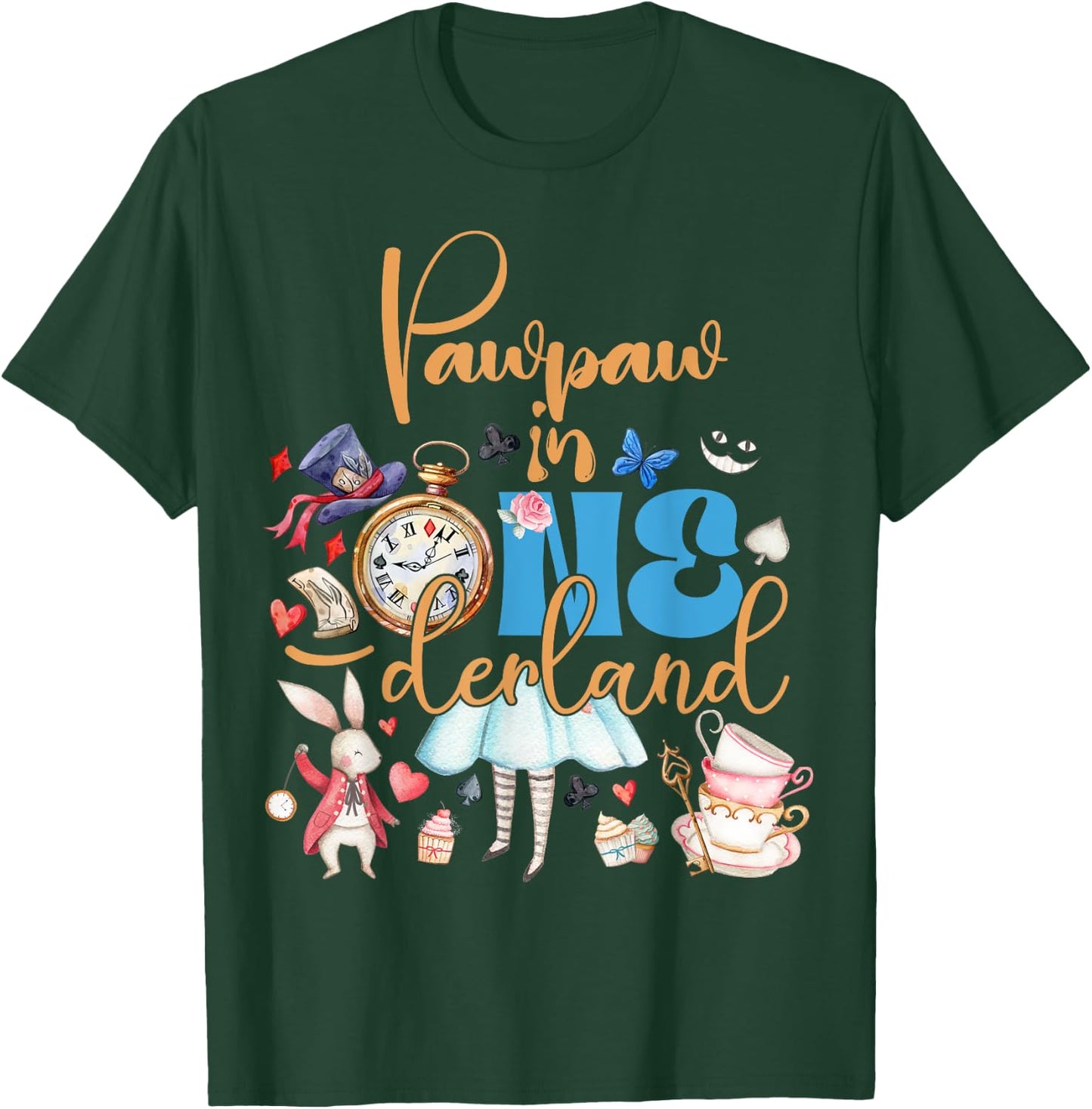 Alice Pawpaw in ONEderland Birthday Family T-Shirt - T-Shirt | Forest