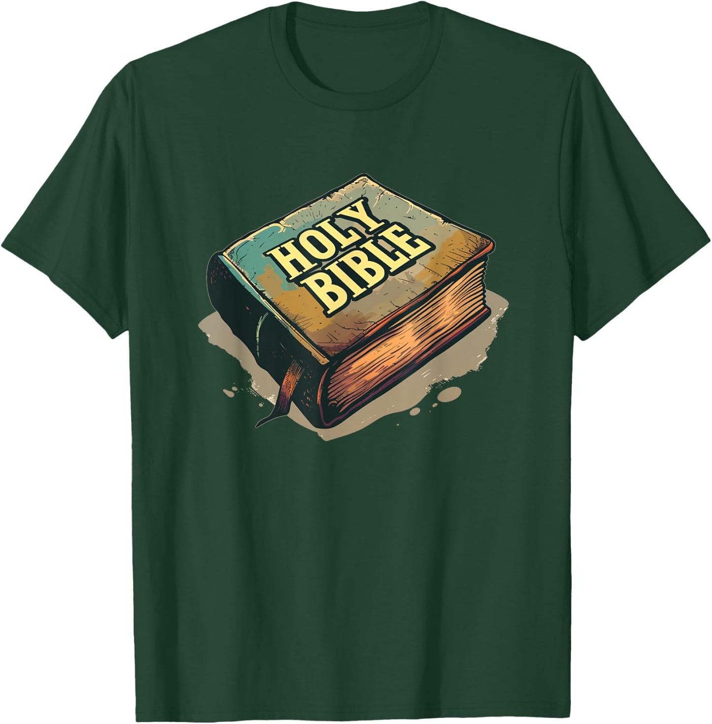 Cool Holy Bible Book Costume for Man and Woman T-Shirt - T-Shirt | Forest