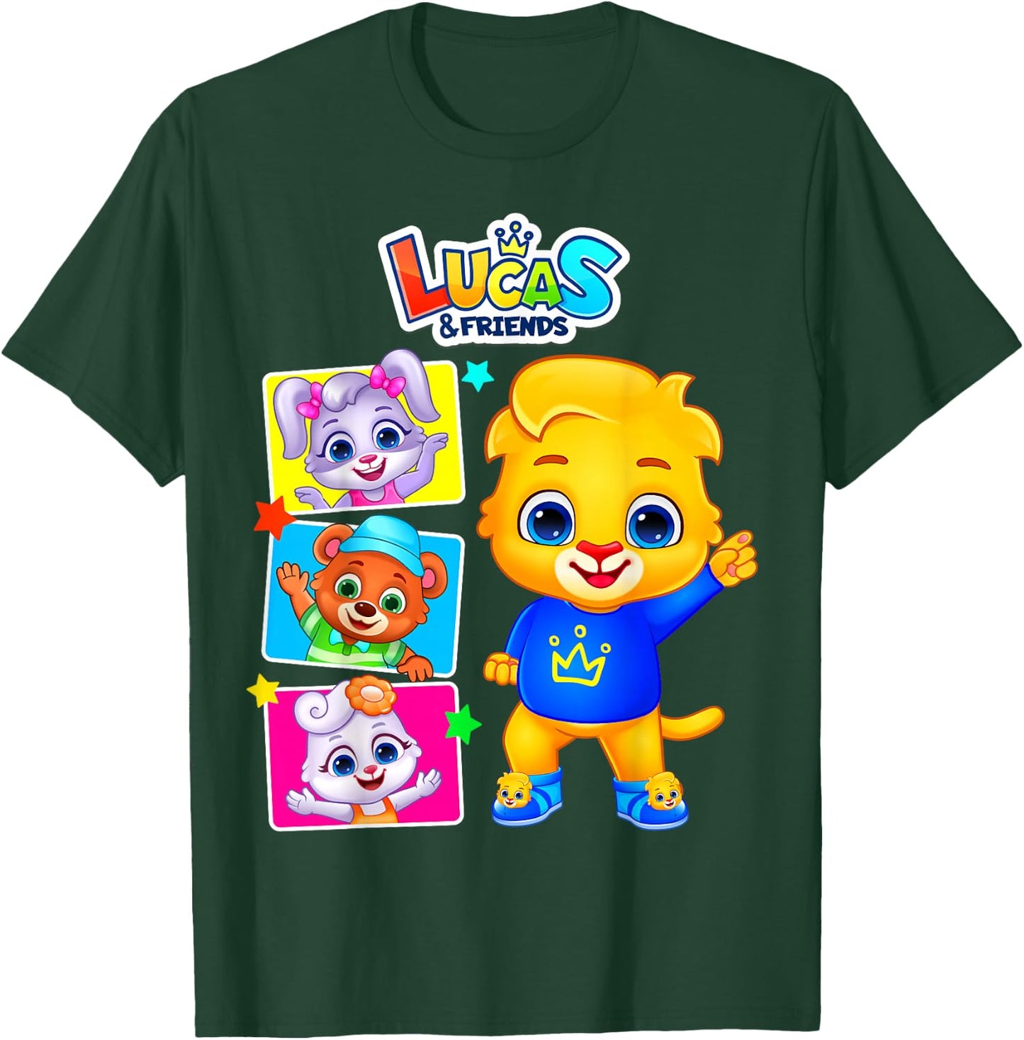 Kids Popular Characters | Lucas and Friends by RV AppStudios T-Shirt - T-Shirt | Forest