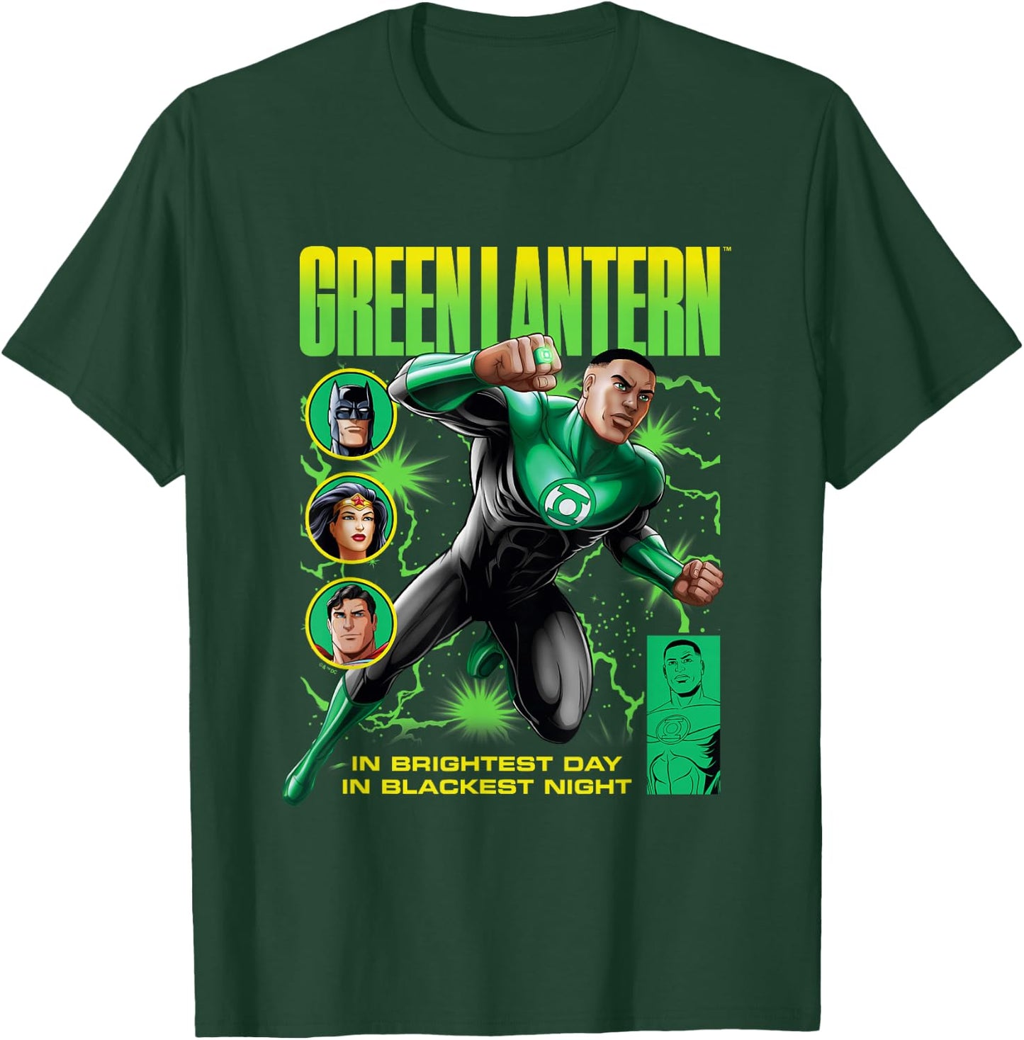 DC Comics Justice League Green Lantern John Stewart Comic T-Shirt - T-Shirt | Forest