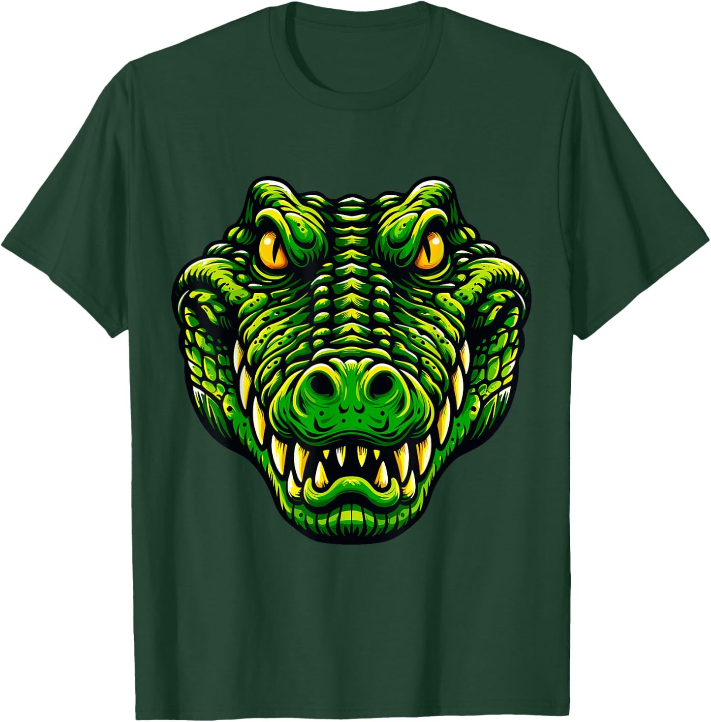 Wild Crocodile Head Alligator T-Shirt - T-Shirt | Forest
