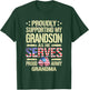 Supporting My Grandson As He Serves Proud Army Grandma Shirt T-Shirt - T-Shirt | Forest