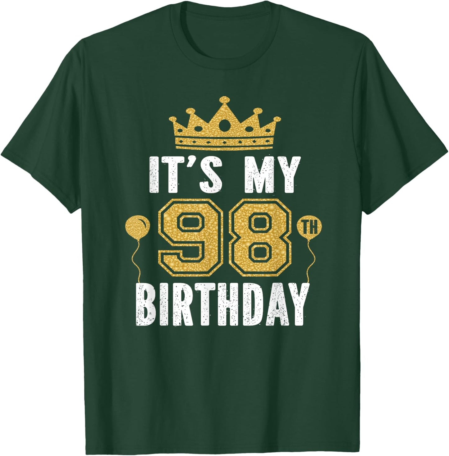 It's My 98th Birthday Gift 98 Years Old Man And Woman T-Shirt - T-Shirt | Forest