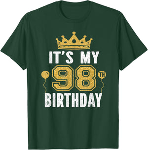 It's My 98th Birthday Gift 98 Years Old Man And Woman T-Shirt - T-Shirt | Forest