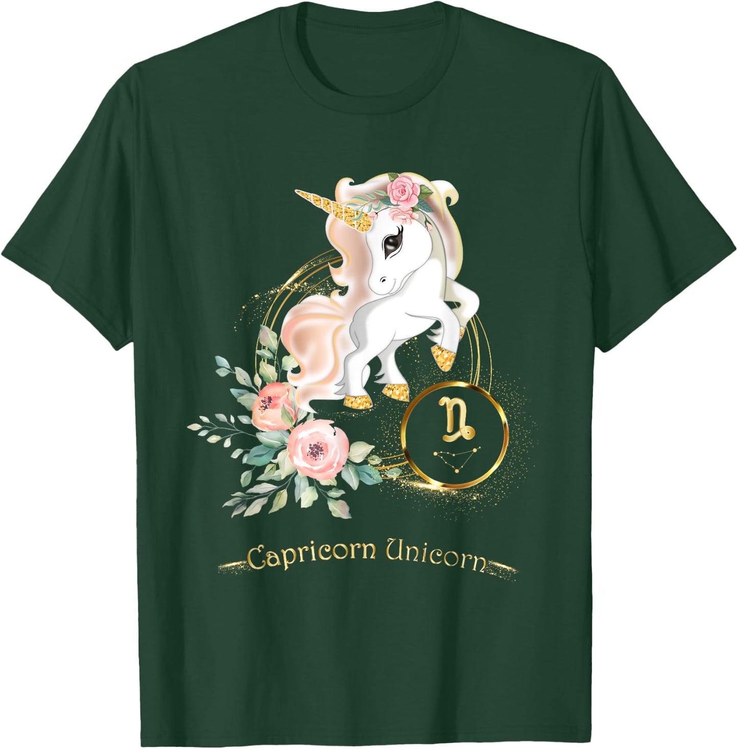 Capricorn Shirt Zodiac Unicorn Sign Astrology Kids T-Shirt - T-Shirt | Forest