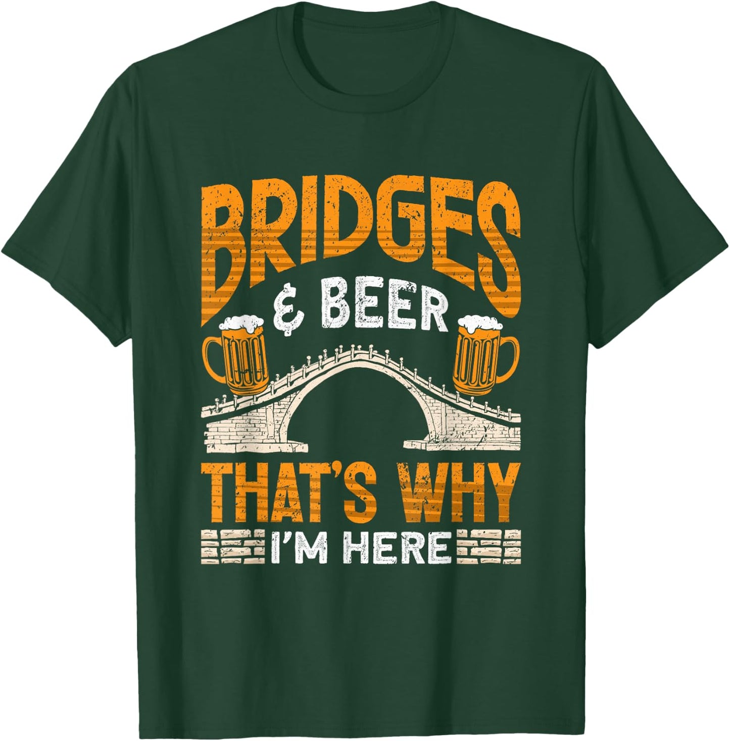 Bridge Building and Bridge Engineer Civil Engineering T-Shirt - T-Shirt | Forest
