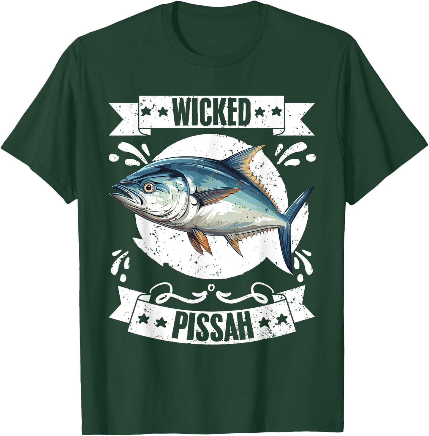 Wicked Pissah Funny Tuna Whisperer Tuna Fisherman Tuna Lover T-Shirt - T-Shirt | Forest