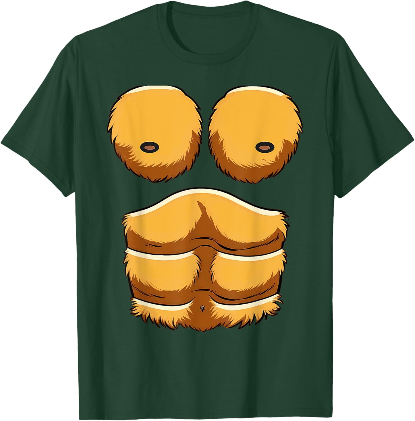 Monkey Gorilla Chest Halloween Costumes T-Shirt - T-Shirt | Forest