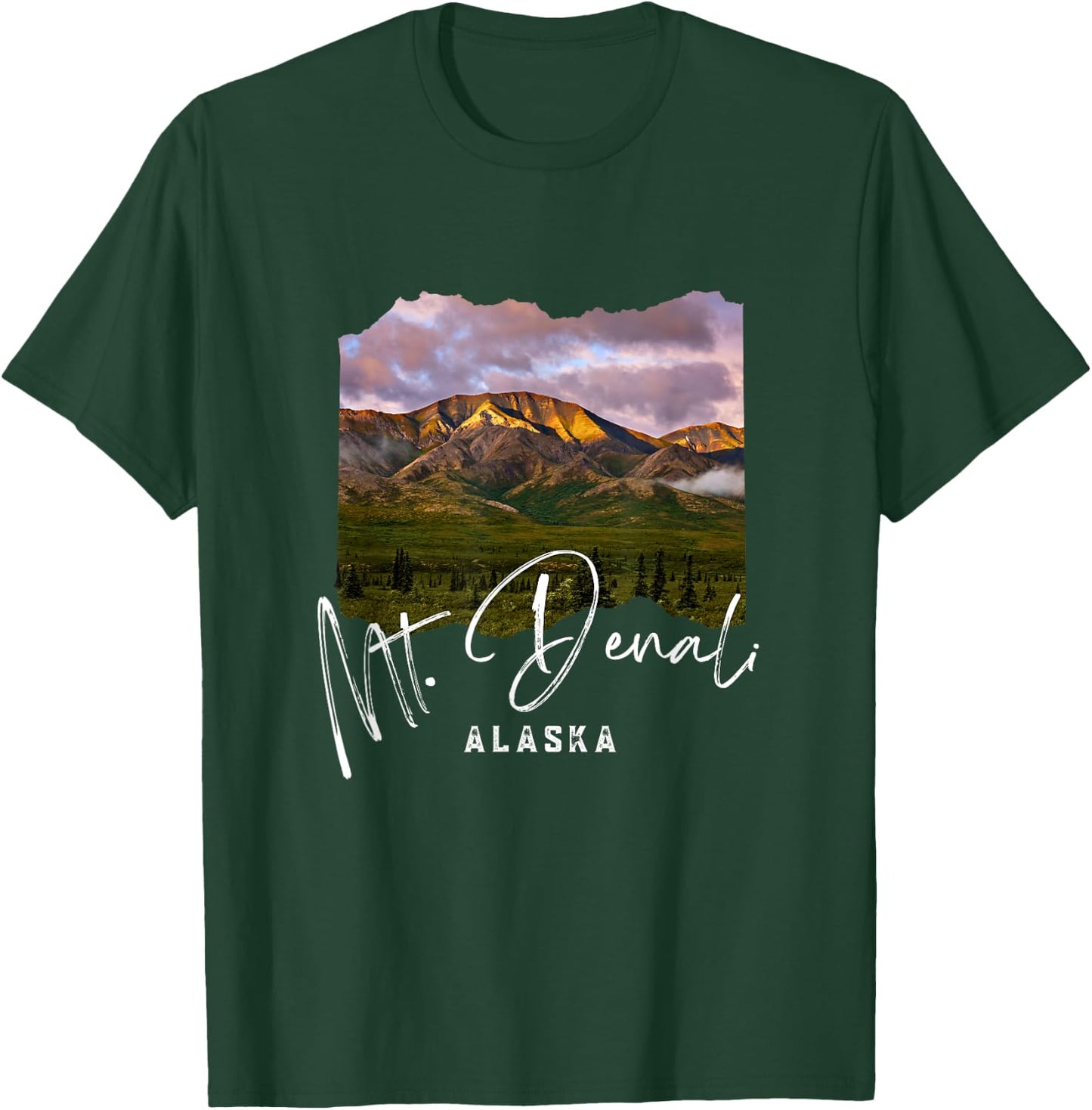 Mount Denali Souvenir / Mt. Denali T-Shirt - T-Shirt | Forest