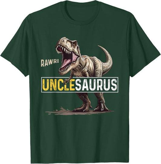 Uncle saurus T Rex Dino For Dinosaur Lover's Birthday T-Shirt - T-Shirt | Forest