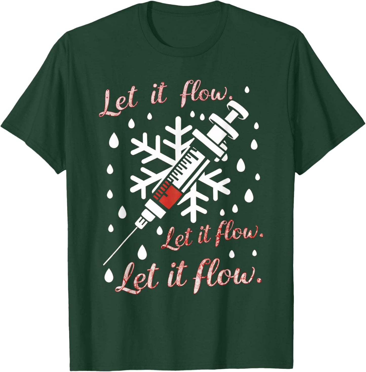 Phlebotomy Shirt Christmas Nurse Technician Medical Phleb T-Shirt - T-Shirt | Forest