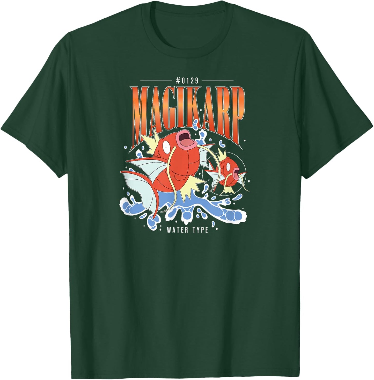 Pokémon - Magikarp Water Type Retro Bootleg T-Shirt - T-Shirt | Forest