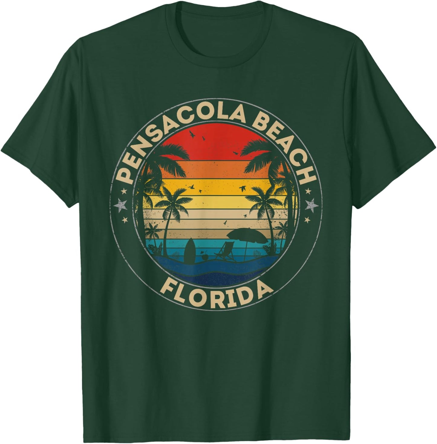 Pensacola Beach Souvenir - Florida Reminder T-Shirt - T-Shirt | Forest