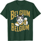 Retro Cat Beer Travel to Belgium T-Shirt - T-Shirt | Forest