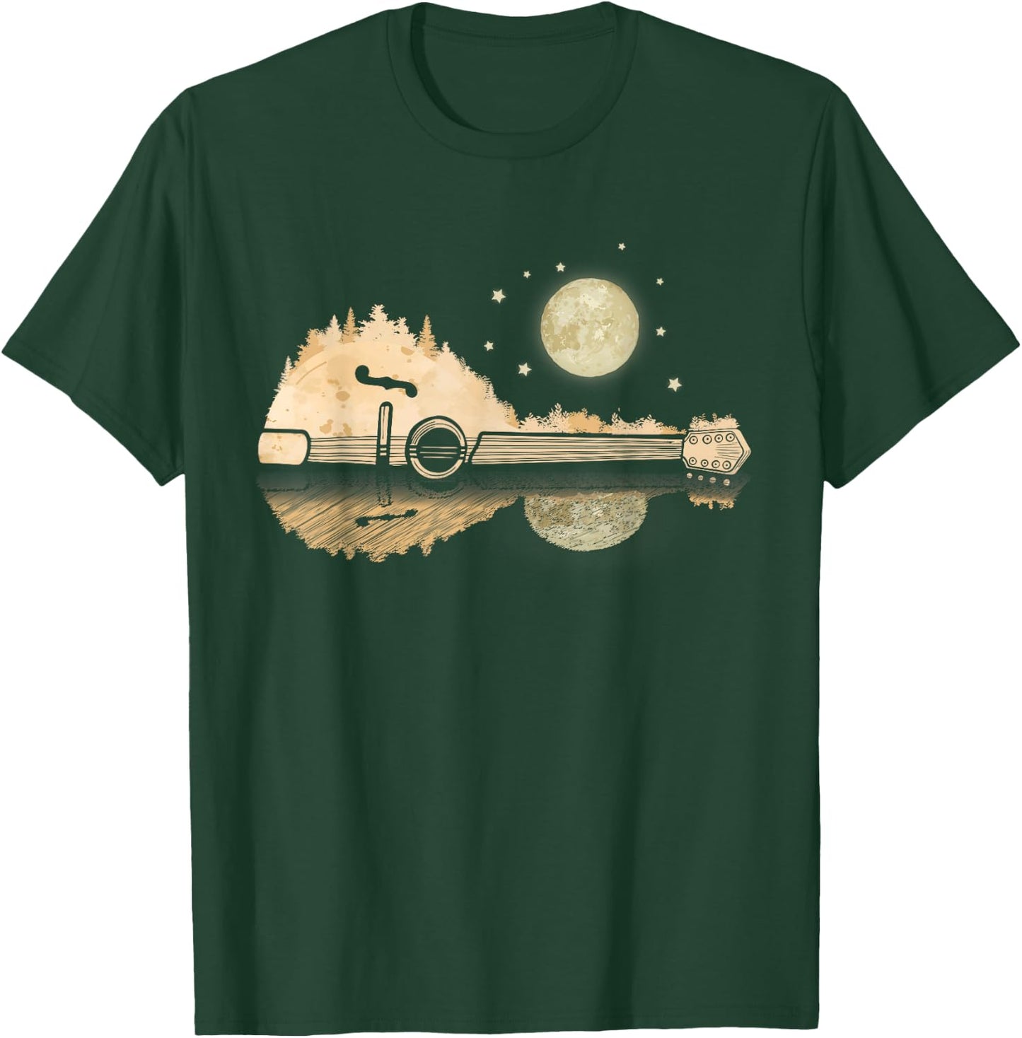Mandolin Player Country Music Lover Bluegrass Mandolin T-Shirt - T-Shirt | Forest