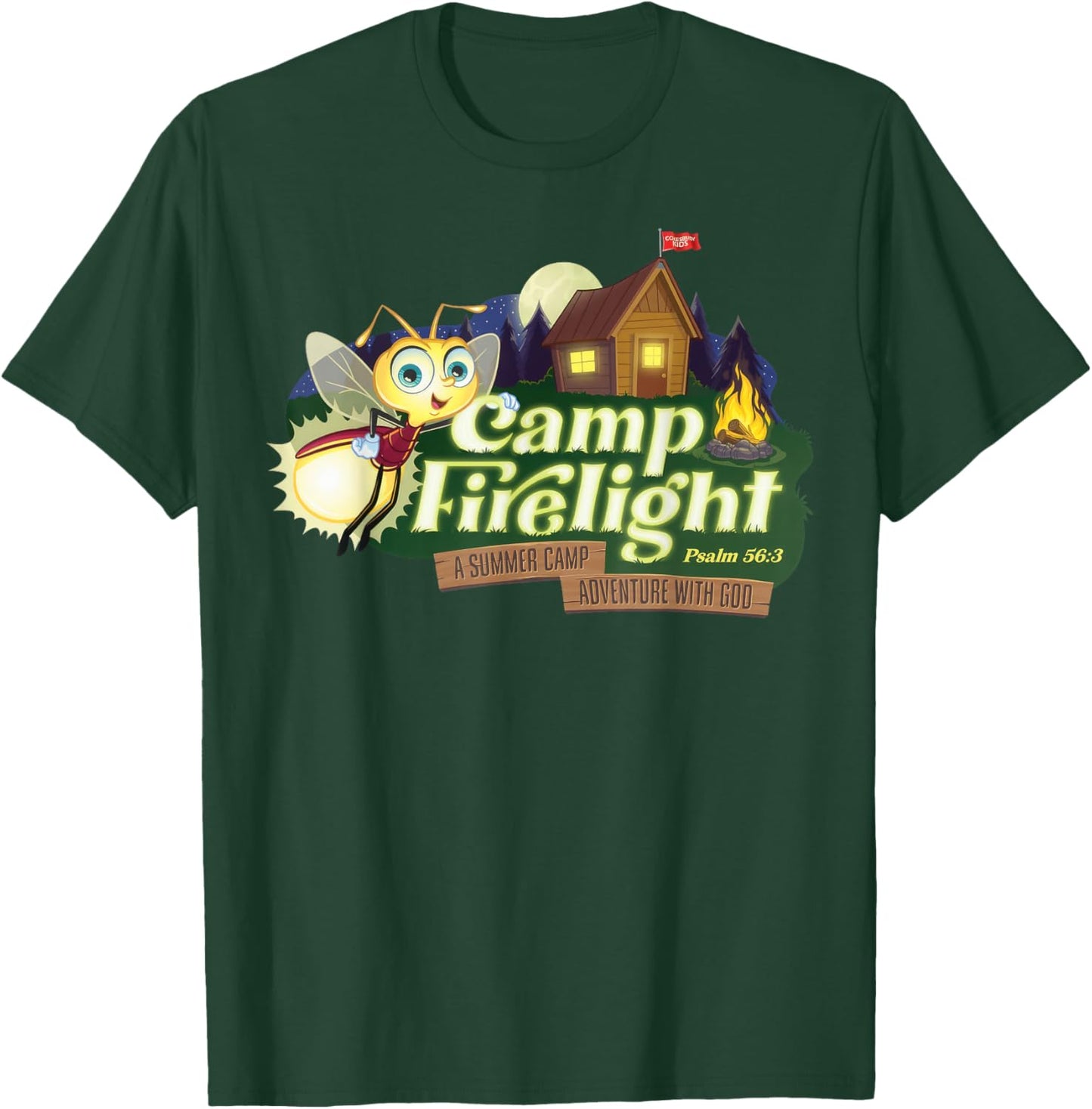 Summer Camp Fightlight VBS 2024 Christian Bible Faith T-Shirt - T-Shirt | Forest