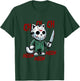 Funny Cat Horror Movies Cute Halloween for Cat Kitty Lovers Men Women T-Shirt - T-Shirt | Forest