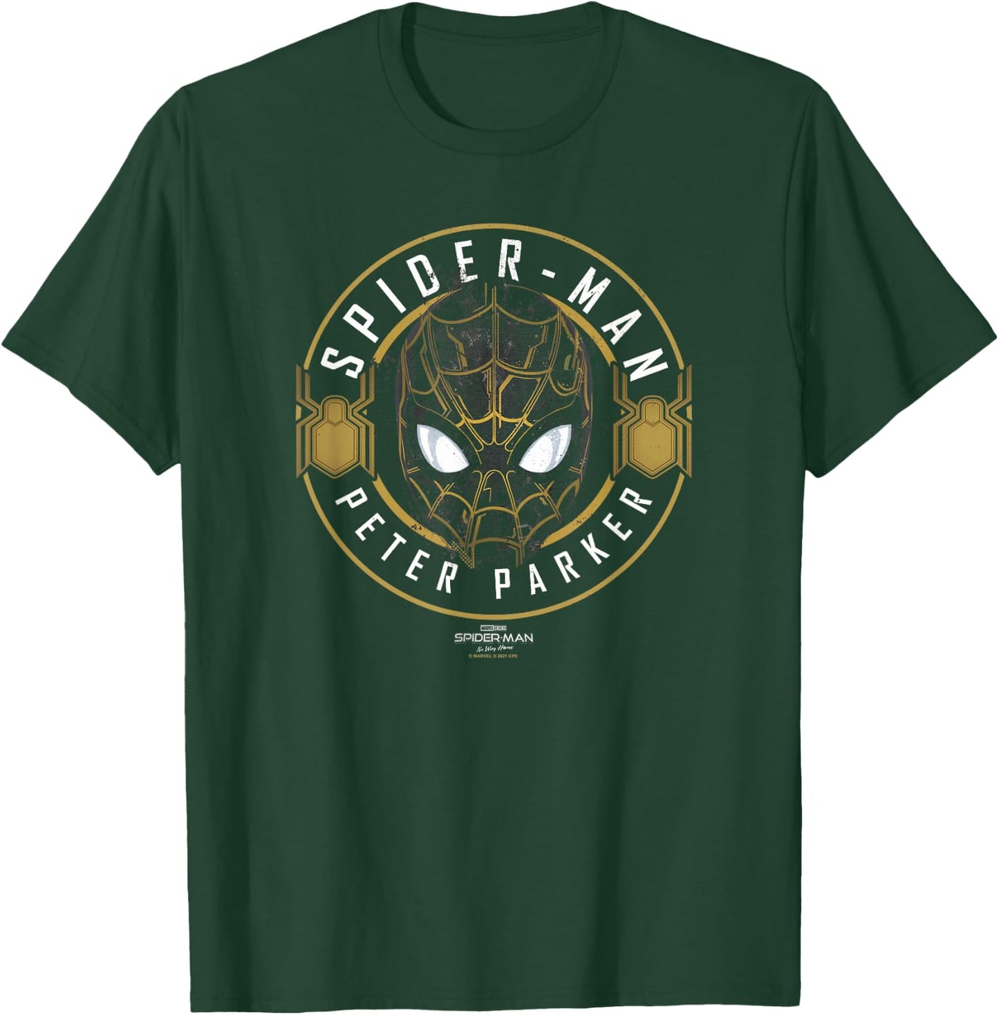 Marvel Spider-Man No Way Home Peter Parker Outline T-Shirt - T-Shirt | Forest
