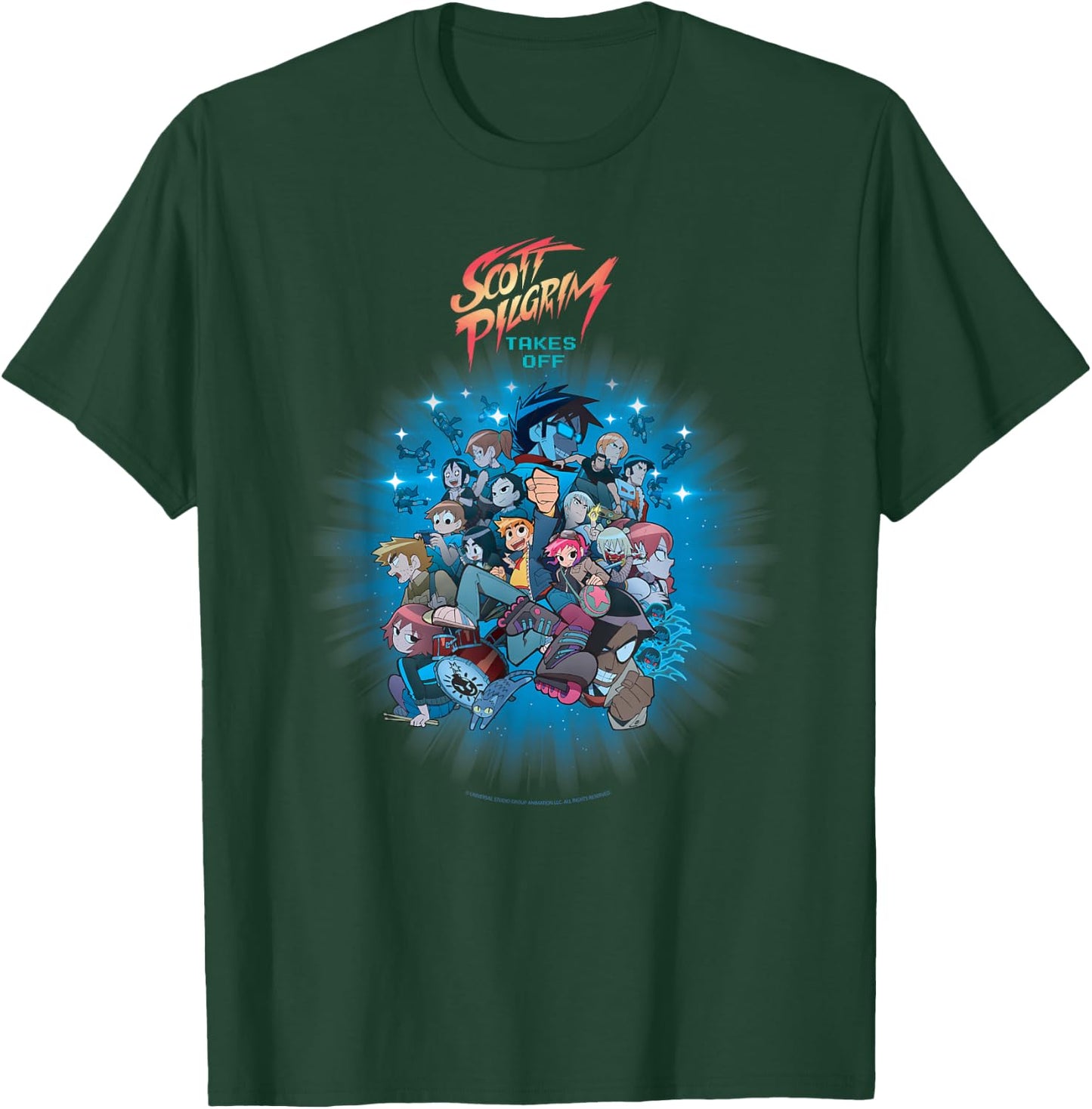 Scott Pilgrim Takes Off Poster T-Shirt - T-Shirt | Forest