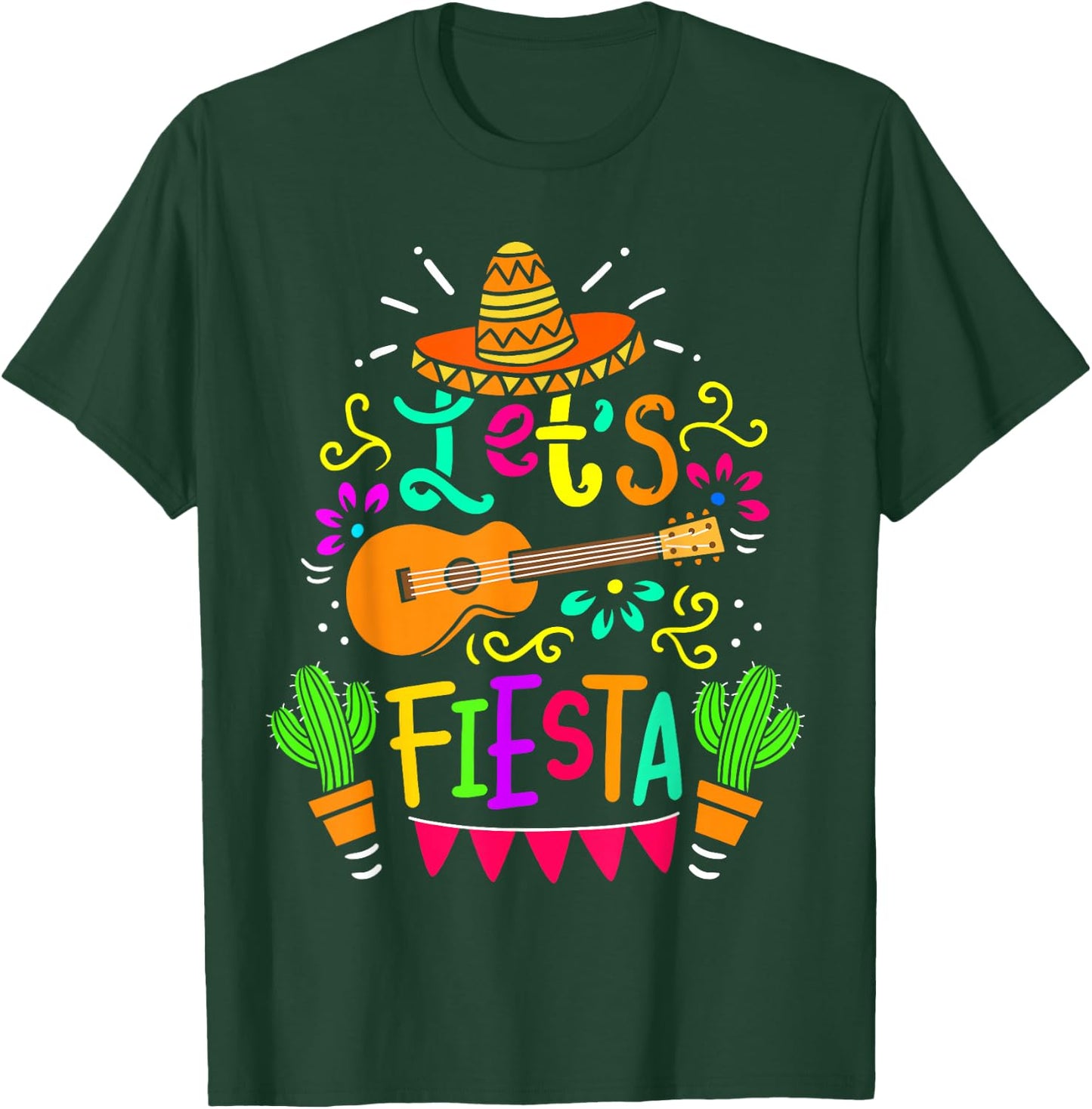 Lets Fiesta Cinco De Mayo Fiesta Squad Mexican Family Kids T-Shirt - T-Shirt | Forest