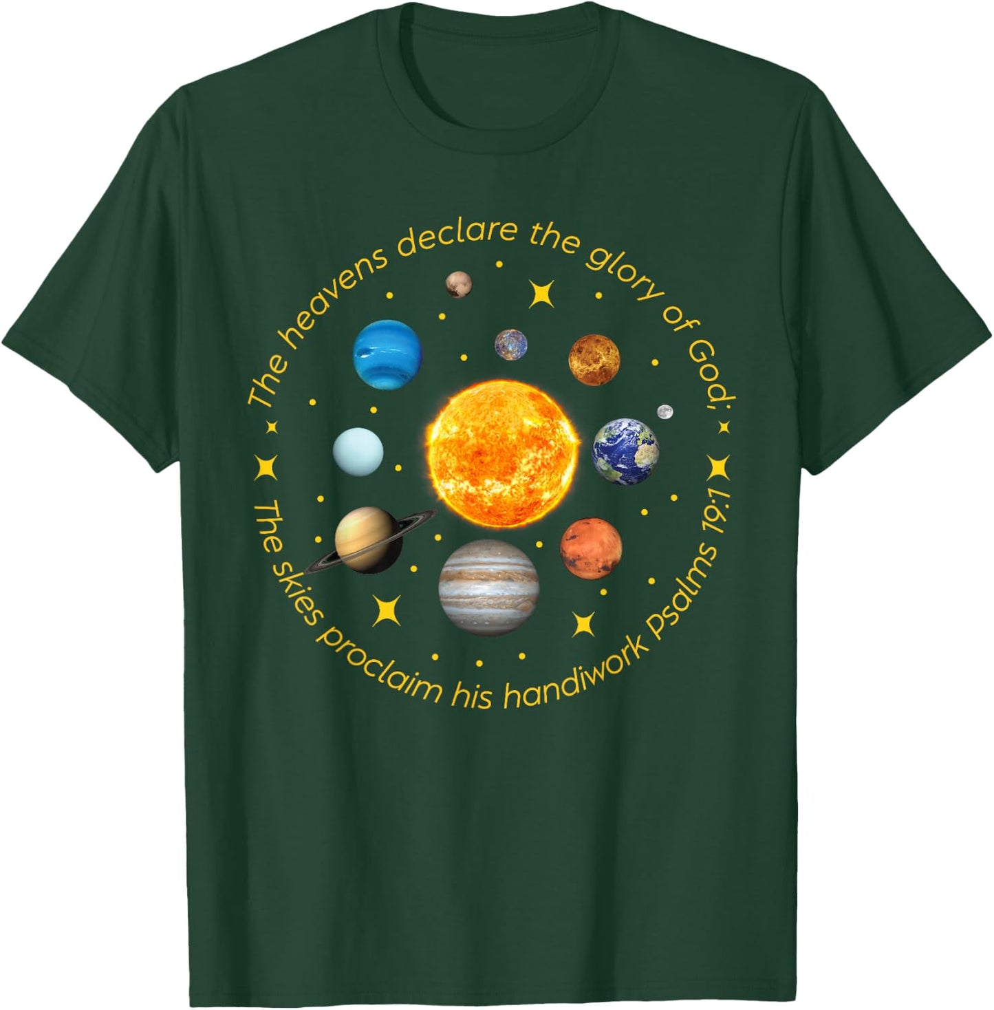 Retro Psalm Classical Conversations Cycle Outer Space T-Shirt - T-Shirt | Forest