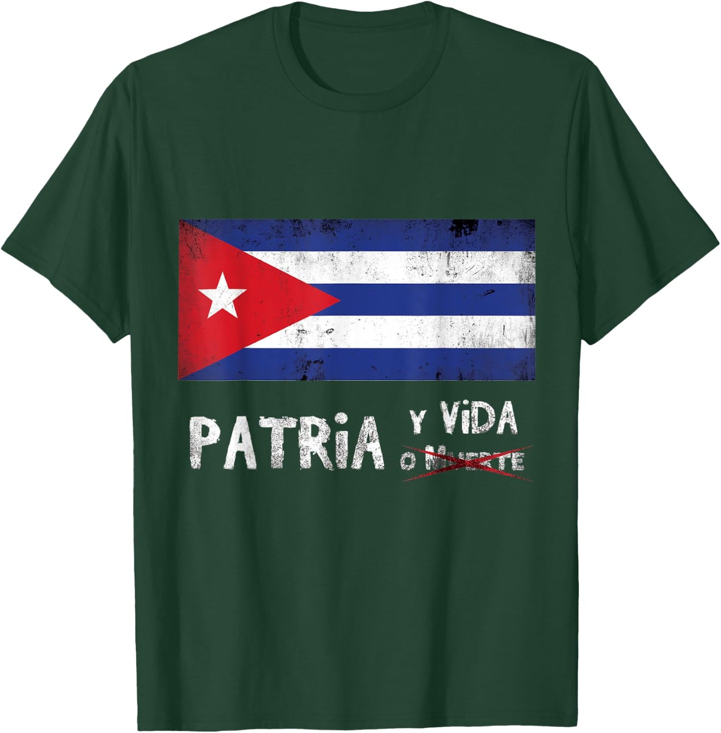 Cuba Libre Love Country Life Patria y Vida Cuban Revolution T-Shirt - T-Shirt | Forest