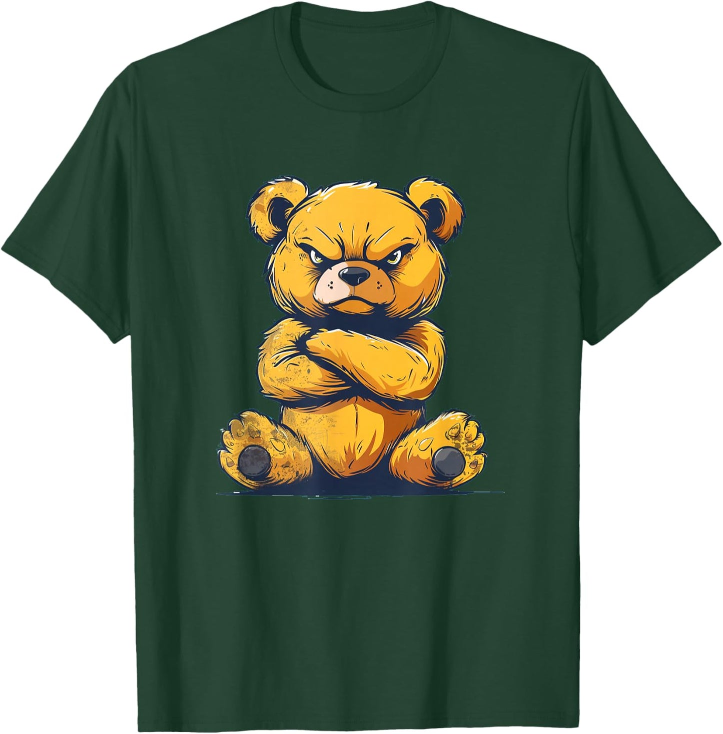 Furious Teddy Bear with crossed Arms Costume T-Shirt - T-Shirt | Forest