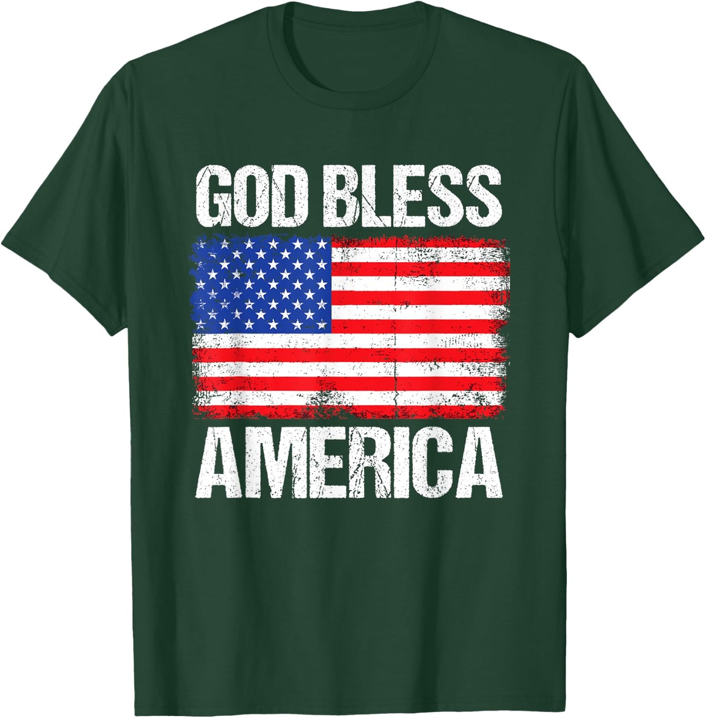 God Bless America Patriotic Happy 4th of July , Women T-Shirt - T-Shirt | Forest