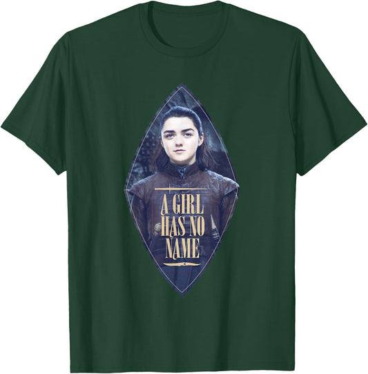Game Of Thrones Arya Stark Girl Has No Name Diamond Portrait T-Shirt - T-Shirt | Forest