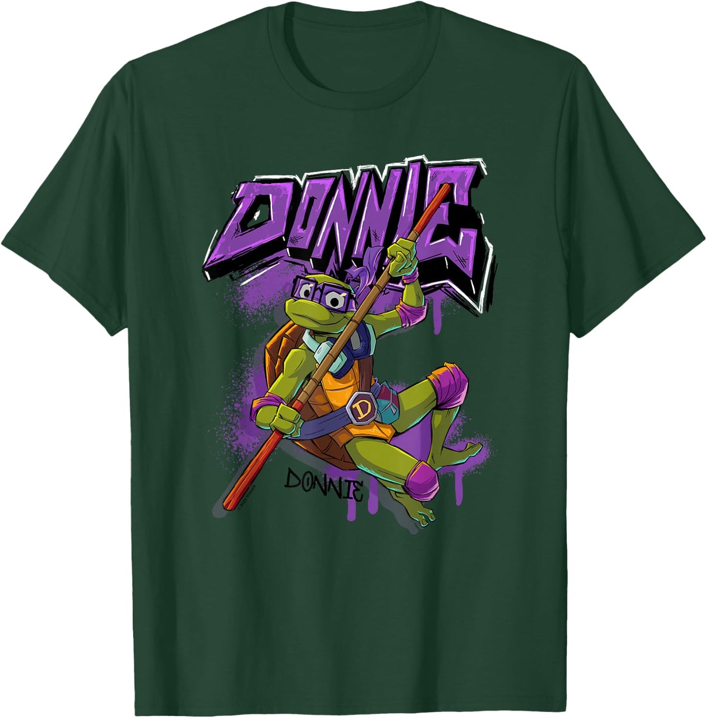 Tales of the Teenage Mutant Ninja Turtles Donnie Graffiti T-Shirt - T-Shirt | Forest
