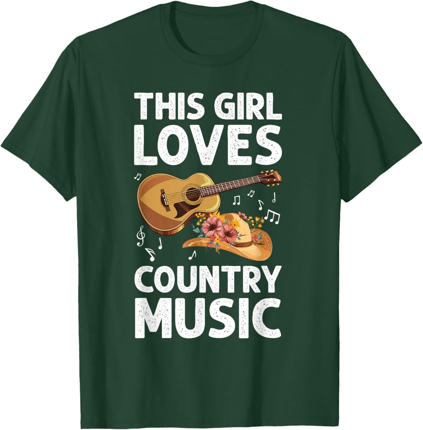 Best Country Music Art for Girl Women Musician Country Music T-Shirt - T-Shirt | Forest