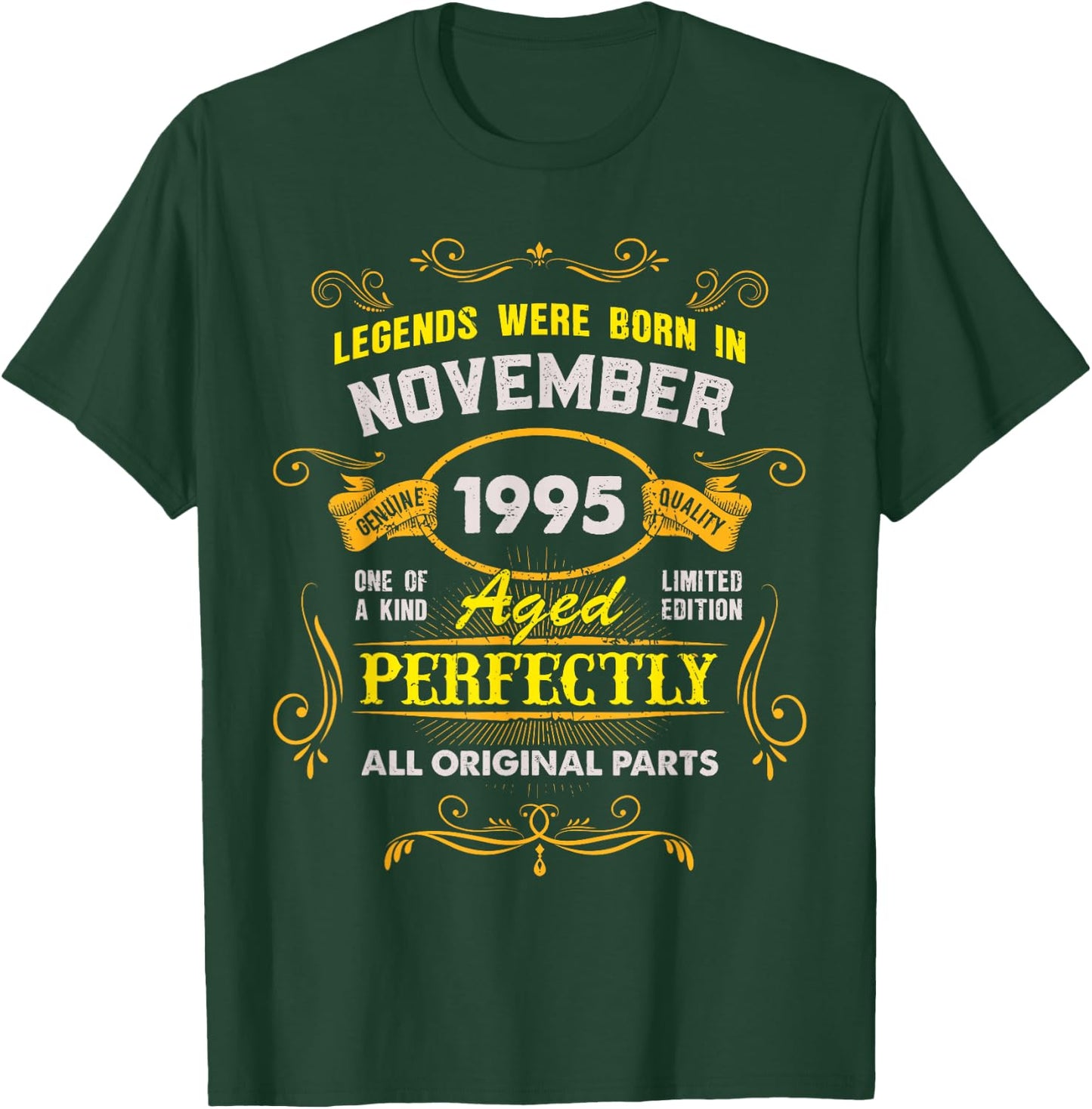 30 Years Old Legend Since November 1995 30th Birthday Gifts T-Shirt - T-Shirt | Forest