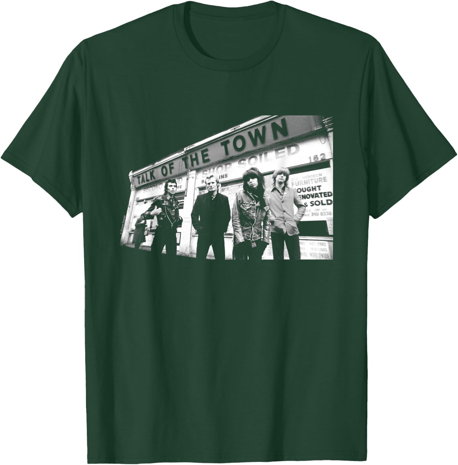 The Pretenders Talk Of The Town B&W By Simon Fowler T-Shirt - T-Shirt | Forest
