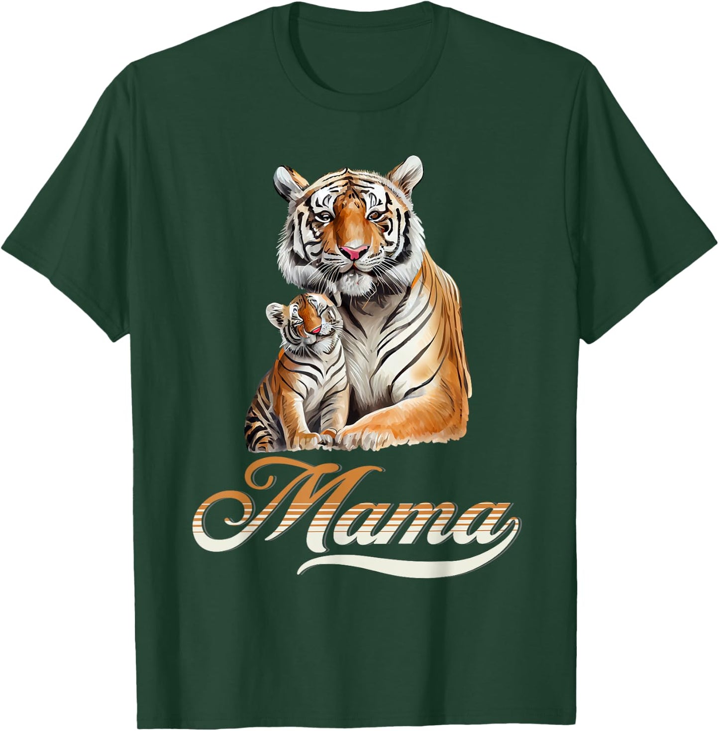Tiger Mom & Baby Mother's Day Tiger Animal Lover T-Shirt - T-Shirt | Forest