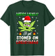 Most Likely To Get Stoned On Christmas 420 Weed T-Shirt - T-Shirt | Forest