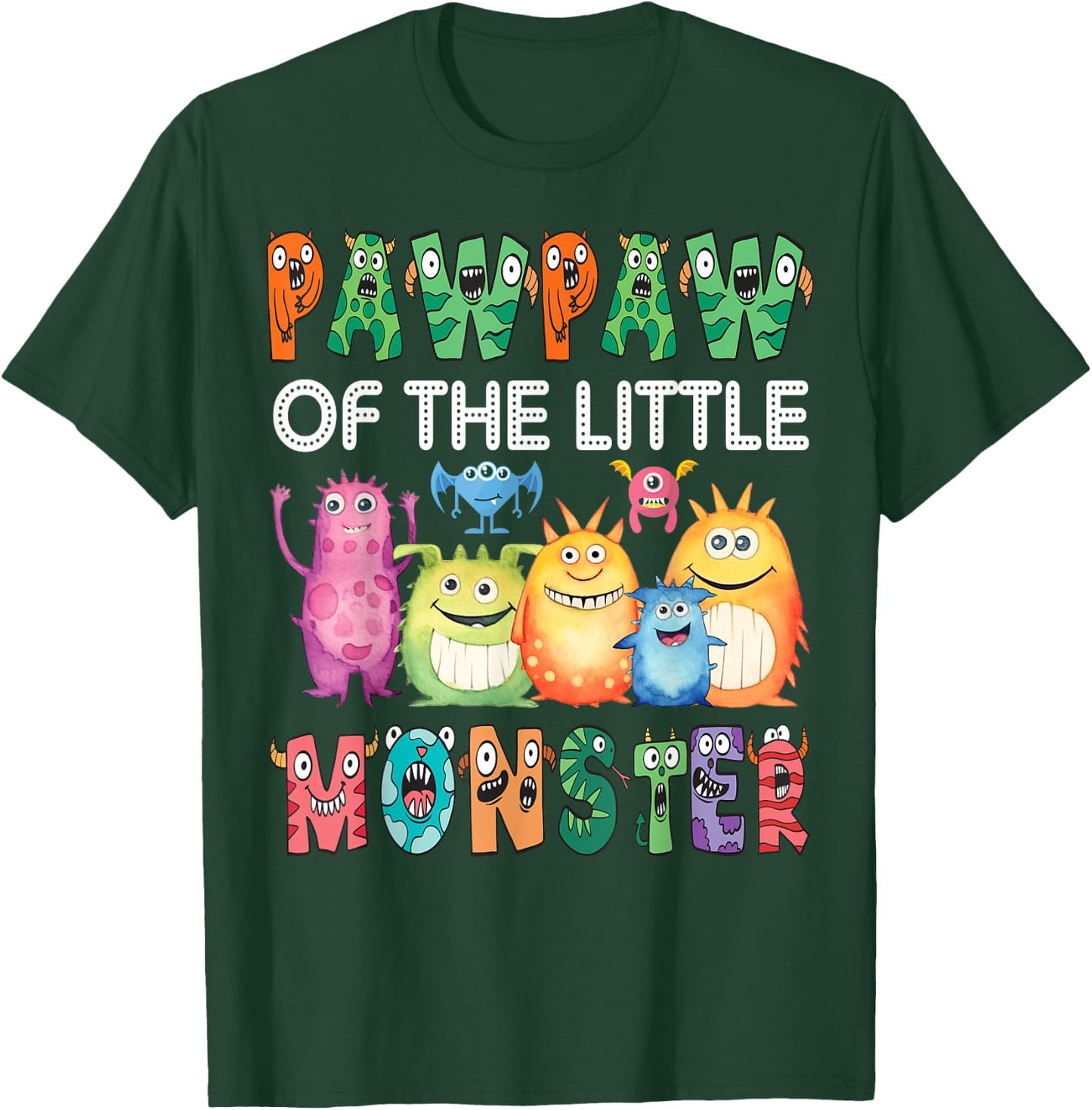 Pawpaw Of The Little Monster Kids 1St Birthday Party T-Shirt - T-Shirt | Forest
