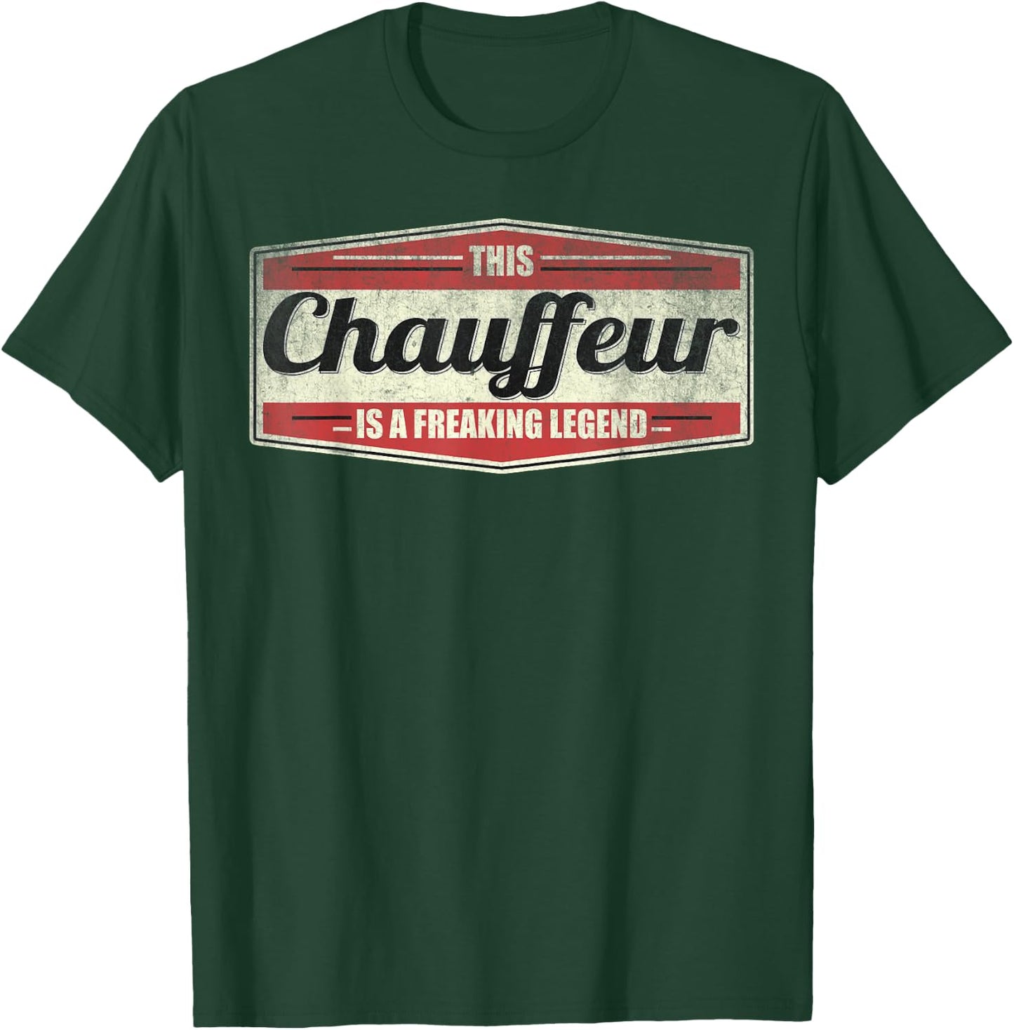 Funny Profession Quote Vintage Chauffeur T-Shirt - T-Shirt | Forest