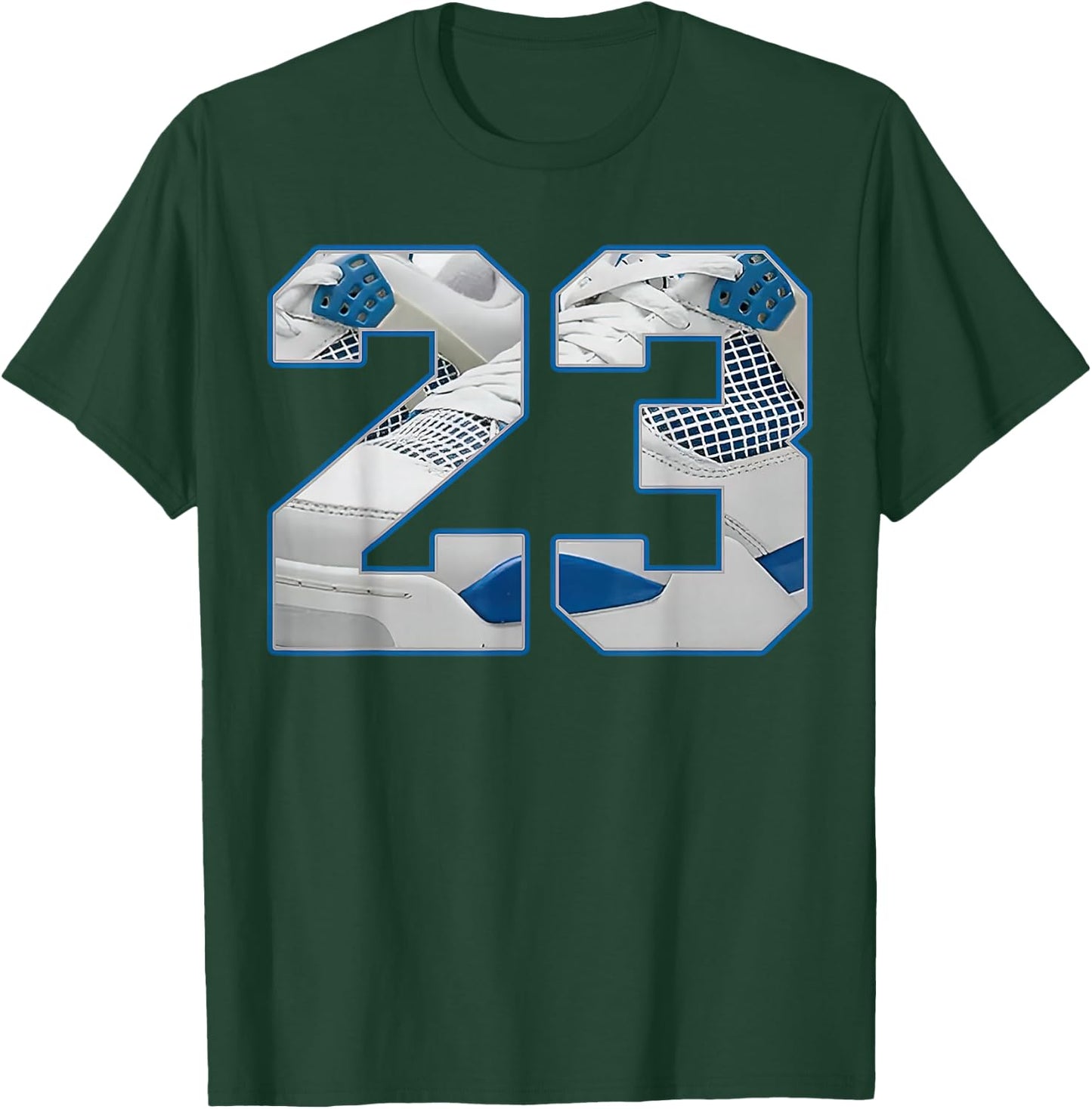 Number 23 Military Blue 4s Loser Lover Matching T-Shirt - T-Shirt | Forest