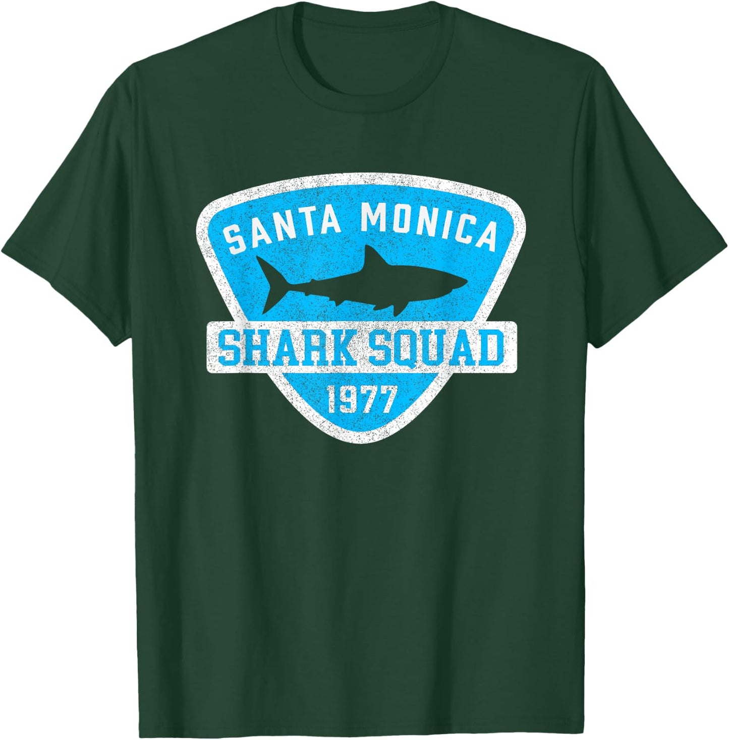 Kids Santa Monica California Shark Souvenir Boys Vintage T-Shirt - T-Shirt | Forest
