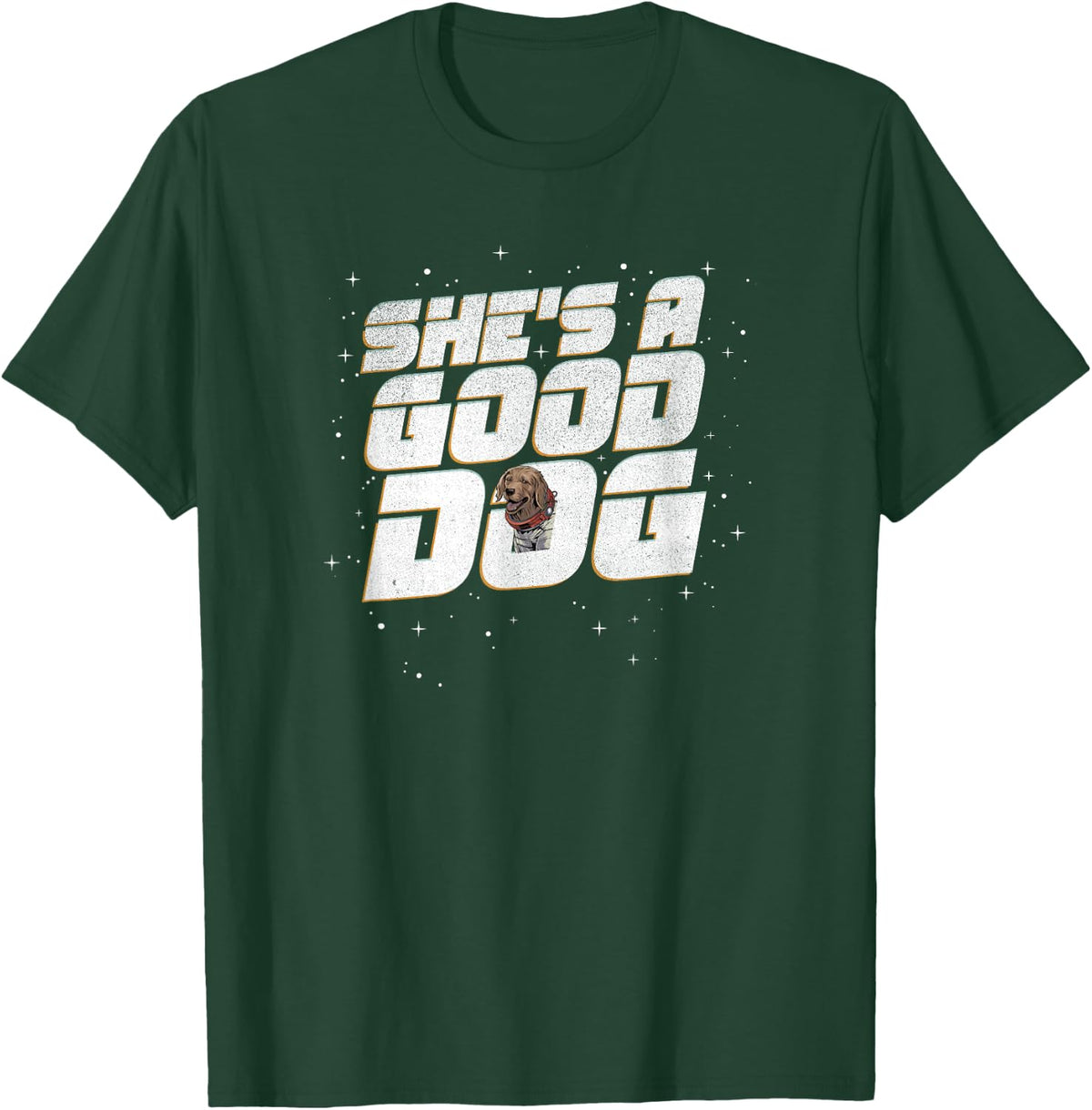 Marvel Guardians of the Galaxy Vol. 3 Cosmo Good Dog Retro T-Shirt - T-Shirt | Forest