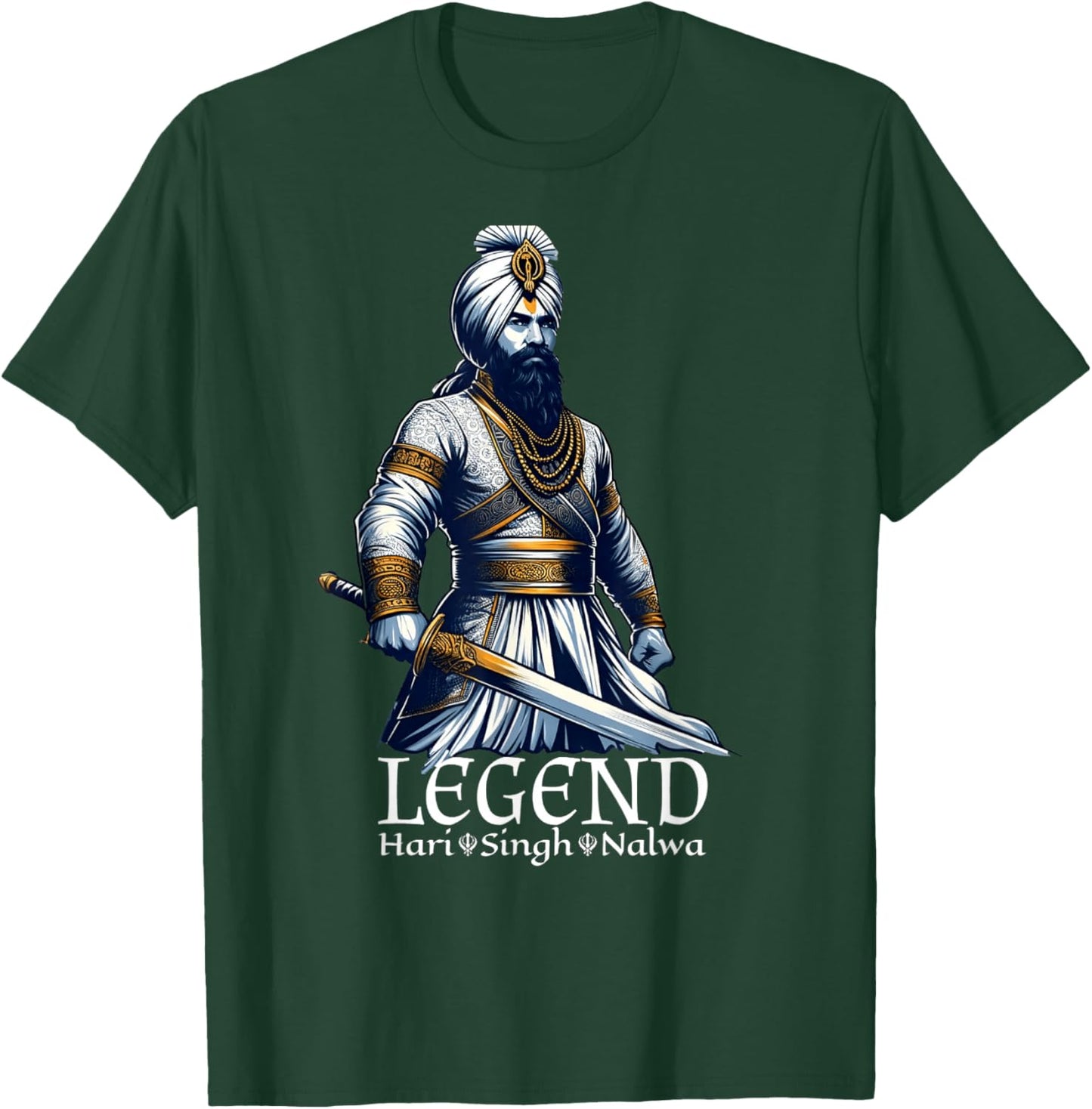 Sikh Hari Singh Nalwa Legend T-Shirt - T-Shirt | Forest