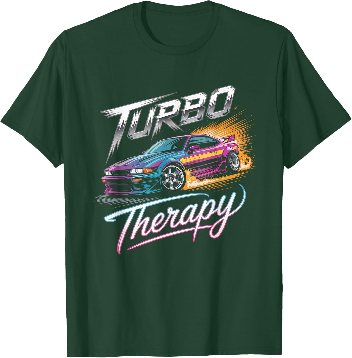 JDM Tuner Turbo Therapy T-Shirt - T-Shirt | Forest