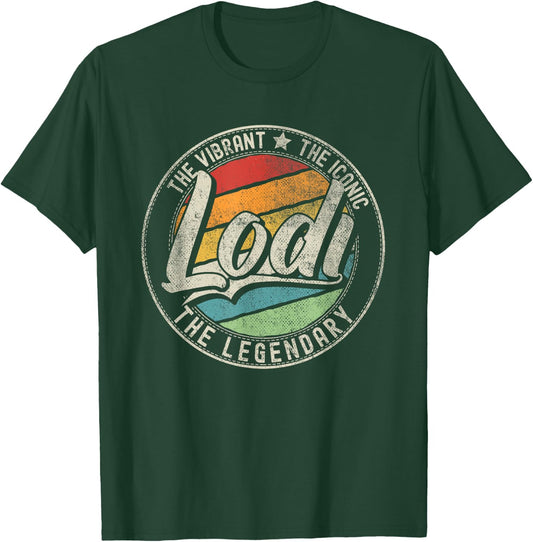 Lodi CA | California | Vintage Distressed T-Shirt - T-Shirt | Forest