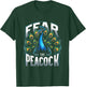 Fear The Peacock Zookeeper Ornithologist Funny Bird Lover T-Shirt - T-Shirt | Forest