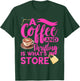 Thrift Store Coffee And Thrifting Shopping Bag Thrifter T-Shirt - T-Shirt | Forest