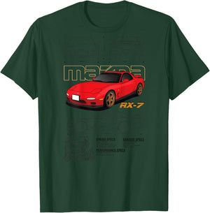 Mazda RX-7 Sketch board T-Shirt - T-Shirt | Forest