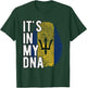 Funny it's in my DNA Barbados flag Fingerprint T-Shirt - T-Shirt | Forest
