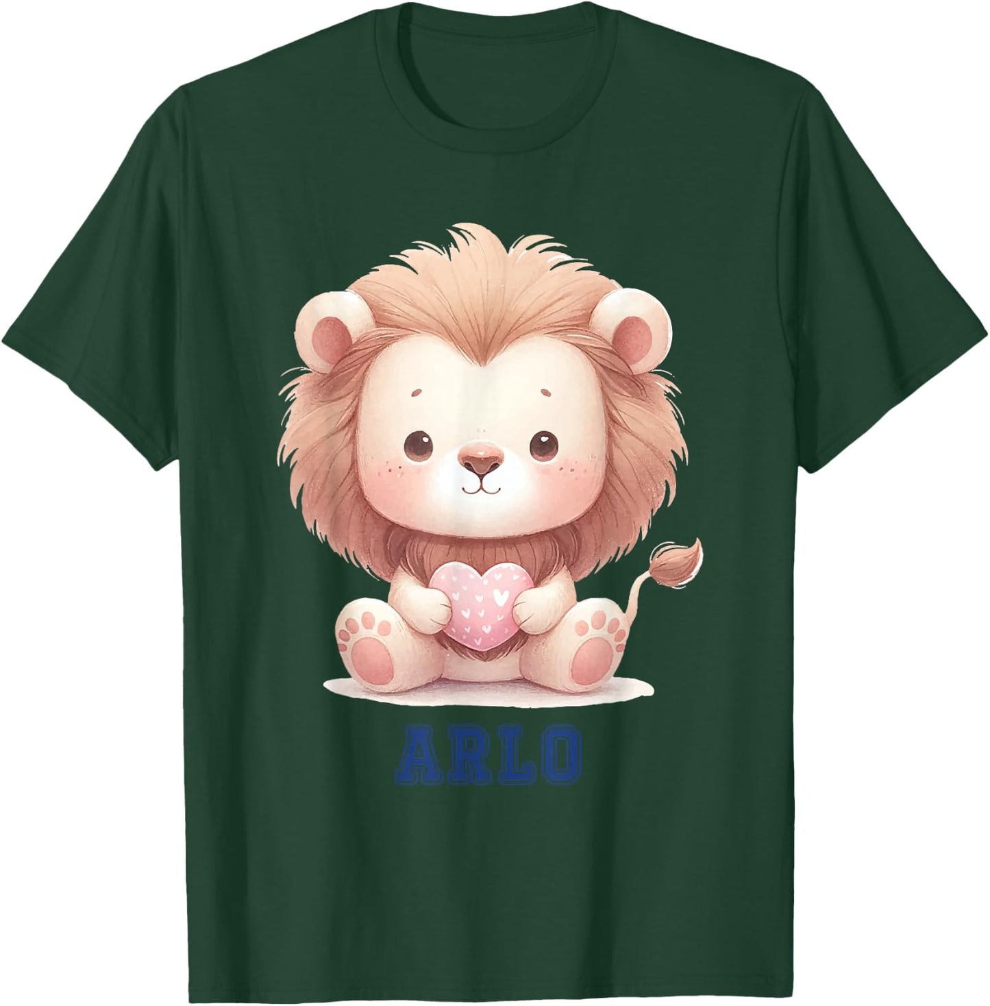 Arlo Baby Lion Baby Boy Name T-Shirt - T-Shirt | Forest